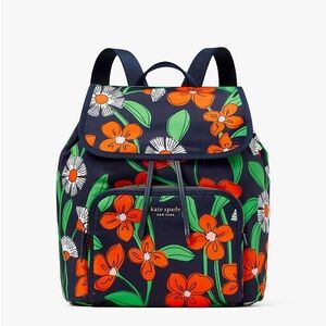 NWT Kate Spade The Little Better Sam Daisy Vines Medium Backpack